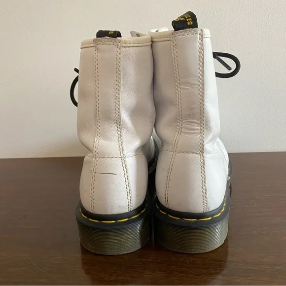 Dr. Martens White Combat Boots - Picture 3 of 8